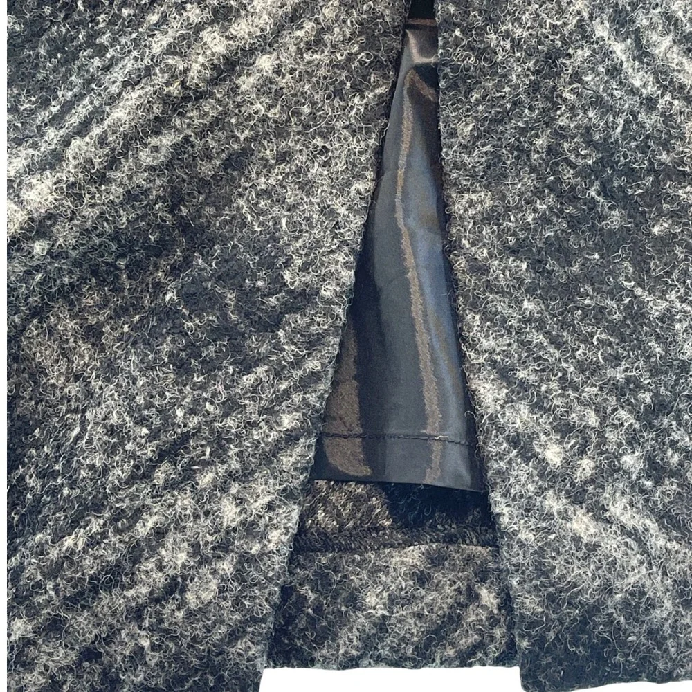 Banana Republic Dress Herringbone Sleeveless Black Gray Career Petite Size 2 - Picture 8 of 9